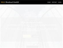 Tablet Screenshot of bkk-biodiesel.de
